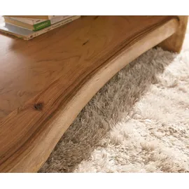 DeLife Couchtisch Live-Edge 130x60 cm Akazie Natur Baumkante, Couchtische, Baumkantenmöbel, Massivholzmöbel, Massivholz