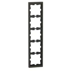 Merten MEG4050-6552 D-Life Metall Rahmen, 5fach, Moccametallic MEG40506552