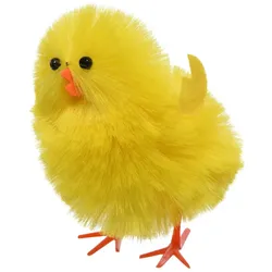 Decoris 1 Osterküken 11cm Chenille Osterdeko Frühlingsdeko Basteln Dekofigur Vogel Tiere