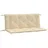 vidaXL Bankauflage 120 x 50 x 7 cm beige 2 St.