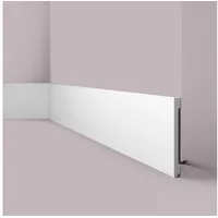 NOEL & MARQUET NMC FD20S WALLSTYL Sockelleiste Zierleiste Stuckleiste 2 m 200 cm x 1,8 cm x 20 cm Weiß