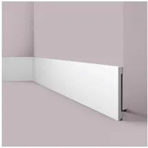 NOEL & MARQUET NMC FD20S WALLSTYL Sockelleiste Zierleiste Stuckleiste 2 m 200 cm x 1,8 cm x 20 cm Weiß