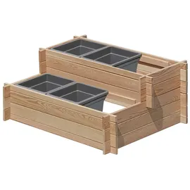 Gartenpirat Pflanzkübel 32 x 32 x 26 cm Grau