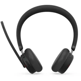 Lenovo Dual-Mode Bluetooth-Headset 6550 Schwarz, kabellos, USB-A Empfänger, ANC, Mircosoft Teams zertifiziert (kommerzielles Produkt)