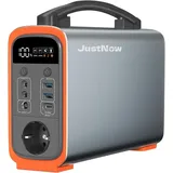 JustNow Powerstation max. 350Watt Solar Strom Generator Powerbank LiFePO4 Akku