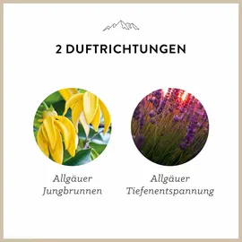 AllgäuQuelle Saunaaufguss Set, Bio Sauna Zubehör 2x100ml Sauna Aufgussmittel