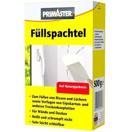 Primaster Füllspachtel 500 g auf Naturgipsbasis Füllen, Glätten, Kleben Innen