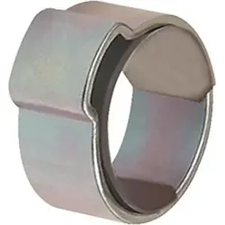 Riegler Schlauchklemme 1-Ohr STA glanzverz.(W1) m.Einlagering Ber.15-17,3mm 50St./Beutel