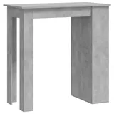 vidaXL Bartisch mit Regal 102 x 50 x 103,5 cm Grau