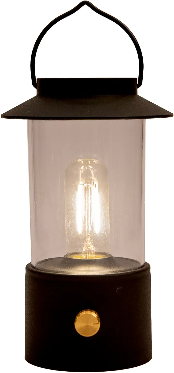 LED Laterne 9x24cm dimmbar mit USB Kabel  - schwarz
