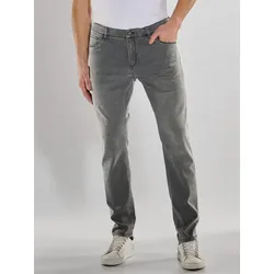 ENGBERS GERMANY Herren Super-Stretch-Jeans aus speziellem Waren-Hightechmaterial grau regular uni - 36/32