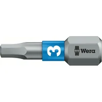 WERA 840/1 BTZ Innensechskant Bit 3x25mm, 1er-Pack (05056683001)