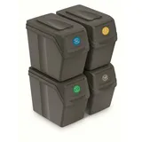 Prosperplast Sortibox von grauem Kunststoff