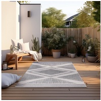 ELLE DECORATION Teppich »Rhombus, In- und Outdoor«, rechteckig, silberfarben
