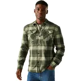 Regatta Spennith Langarmhemd - Dark Khaki / Black - S