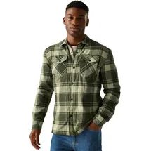 Regatta Spennith Langarmhemd - Dark Khaki / Black - S