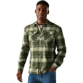 Regatta Spennith Langarmhemd - Dark Khaki / Black - S