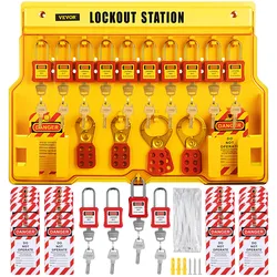 VEVOR Lockout Tagout Kit Stations Sicherheit 58 Stk. Gruppen Schlösser Haspen