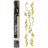 Godan Konfettikanone mit Luftschlangen 40 cm gold