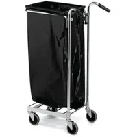 Abfallwagen Standard Müllsackständer mit 4 Lenkrollen, Maße: 650x360x1060 mm