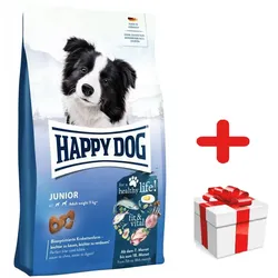 HAPPY DOG FitVital Junior, Trockenfutter, für Welpen, 7-18 Monate, 10 kg + Überraschung für den Hund