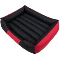 Hobbydog XXL LPRCZC2 Dog Bed Premium XXL 110X90 cm Red-Black, XXL, Multicolored, 5.8 kg