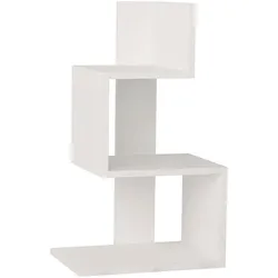 Nachttisch DECORTIE "ROSIE BEISTELLTISCH", weiß, B:42cm H:72cm T:30cm, Tische, Leichte Montage, Lagerung, Platzsparend
