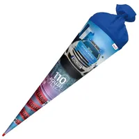 ROTH Schultüte Polizei 110\", rund 700 mm, mit Effekt"