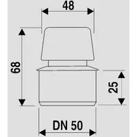 Sanit Rohrbelüfter DN 50