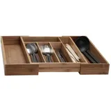 Excellent Houseware Besteckkasten Braun
