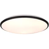 rl live your light Reality Leuchten LED Deckenleuchte Limbus R67021932, Kunststoff Schwarz matt, inkl. 34 Watt LED, Switch Dimmer