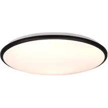 rl live your light Reality Leuchten LED Deckenleuchte Limbus R67021932, Kunststoff Schwarz matt, inkl. 34 Watt LED, Switch Dimmer