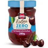 Schwartau Extra Zero Schwarzkirsche, Fruchtaufstrich ohne Zuckerzusatz, 15 kcal pro 25g, 280g