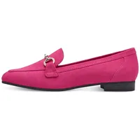 Marco Tozzi Damen Loafer ohne Absatz Vegan mit Schnalle, Rosa (Pink), 37 EU