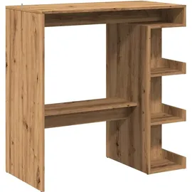 vidaXL Bartisch mit Regal 100 x 48 x 101,5 cm Braun