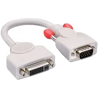 LINDY 41223 Videokabel-Adapter 0,2 m DVI-I VGA Kabel an