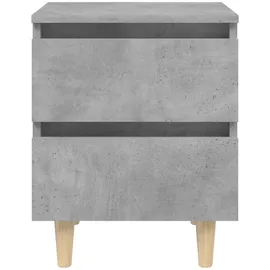 vidaXL Nachtschrank 2 Stk. 40 x 35 x 50 cm Betongrau