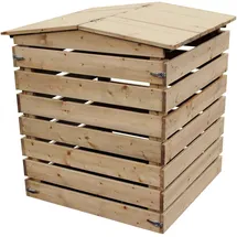 NATIV Garten Komposter Holz mit Deckel