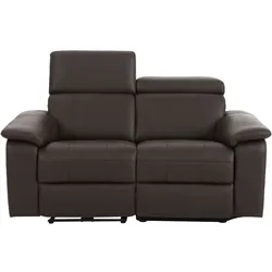 2-Sitzer HOME AFFAIRE "Binado", braun, B:158cm H:98cm T:99cm, Webstoff (95% Polyester/5% Nylon), Sofas, mit manueller oder elektrischer Relaxfunktion mit USB-Anschluss