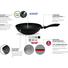 ELO "Alucast", schwarz, H:8,5cm Ø:28cm, Pfannen, Wok, Induktion, Ø 28 cm