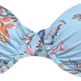 LASCANA Bügel-Bikini-Top Damen hellblau-bedruckt Gr.40 Cup D