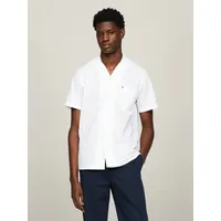 Tommy Hilfiger Kurzarmhemd SEERSUCKER SOLID SHIRT mit Struktur weiß S