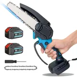 Mini Kettensäge 6 Zoll Akku Kettensäge für Makita 18V Akku, Leistungsstarke Motoren und Gehärtete Legierungsketten Elektro Kettensäge für Holzschneiden Baumbeschneiden Gartenscheren