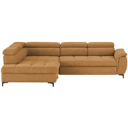 switch Ecksofa aus Flachgewebe Denvo , gelb , Maße (cm): B: 290 H: 94 T: 217