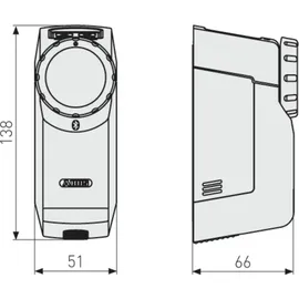ABUS CFA3100 Türschloss Silber