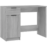 vidaXL Schreibtisch Computertisch Arbeitstisch Bürotisch PC Tisch Büro Laptoptisch Büromöbel Arbeitszimmer Grau Sonoma 100x50x75cm Holzwerkstoff