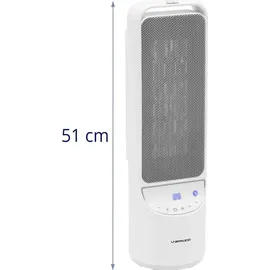 Uniprodo Elektro-Heizlüfter 2000 W Weiß