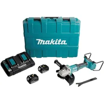 Makita DGA 900 PMKX2 inkl. 2 x 4,0 Ah + Doppelladegerät + Koffer