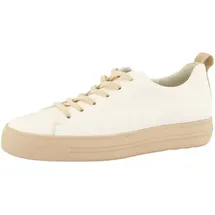 Paul Green Damen Sneaker Glattleder Weiß 39