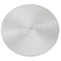 Nklaus 4X Kerzenteller Ø 12cm Aluminium Silber matt Optik